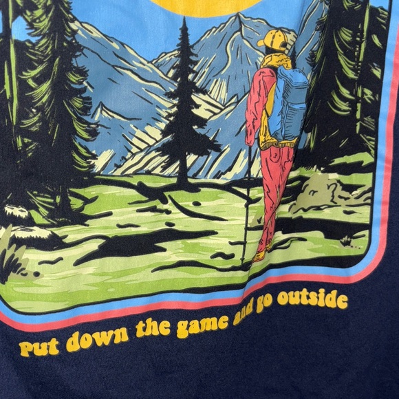 Navy funny graphic tee for teens, cellphone junkies and gamers online 24/7 nerds - Picture 4 of 6